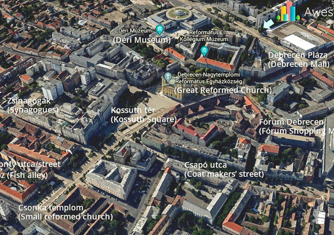 Aweshome City Apartment - 3 Bedrooms And Free Parking Debrecen Dış mekan fotoğraf